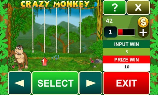 Crazy Monkey slot machine For PC installation