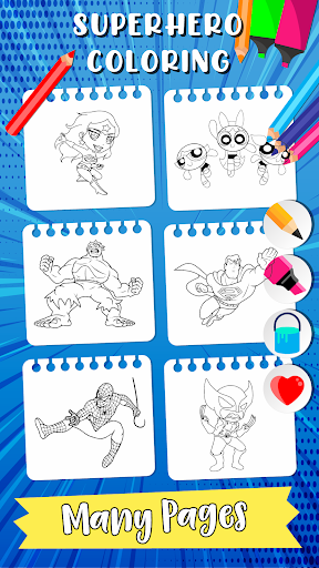 Superhero Coloring Game for PC / Mac / Windows 11,10,8,7 - Free ...