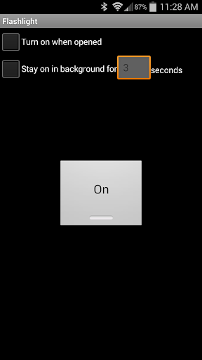 Android application Flashlight screenshort