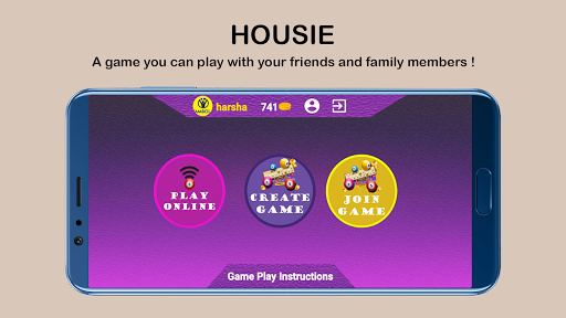 Android application Housie screenshort