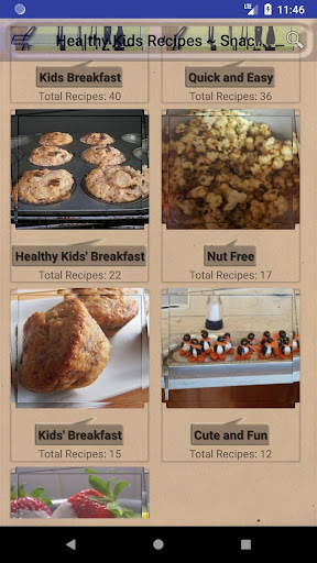 Android application Healthy Kids Recipes ~ Snacks, screenshort
