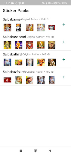 Android application Sai Baba Stickers screenshort