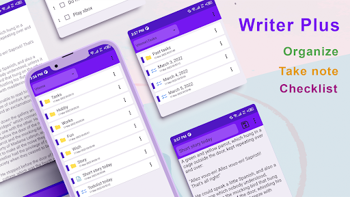 Android application Writer Plus : Note & Checklist screenshort