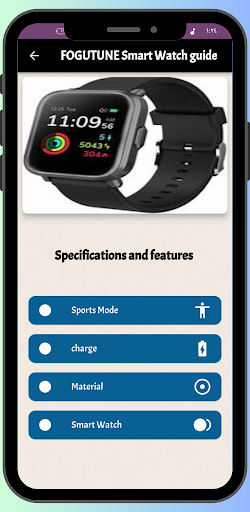 Fogutune Smart Watch guide Screen 2