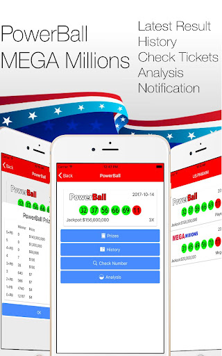 Android application PowerBall & MEGA Millions Tool screenshort