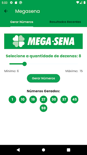 Gerador Loteria Screen 2