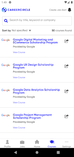 Screenshot of CareerCircle-Job Search & More