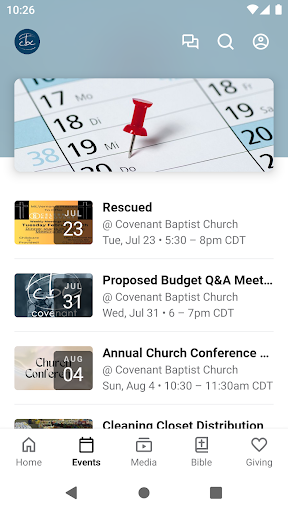 Covenant Baptist Church MV Screen 2