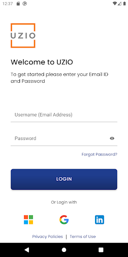 Android application Uzio screenshort