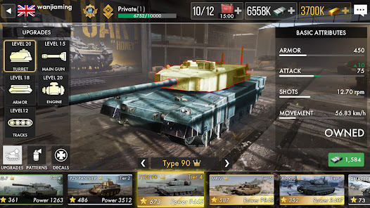 Tank Warfare: PvP Battle Game  screenshots 19