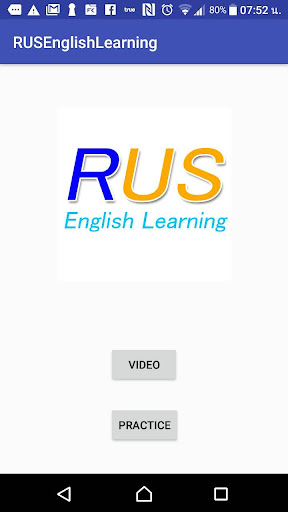 Android application RUSEnglishLearning screenshort