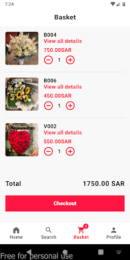 Redlines Florist Screen 3