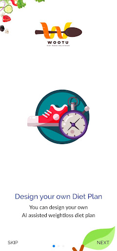 Android application Wootu : Weight Loss Diet Plan screenshort