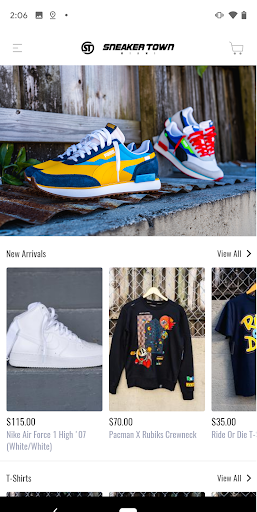 Android application SNEAKER TOWN screenshort