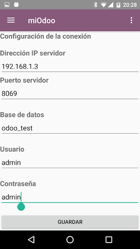 miOdoo Screen 2