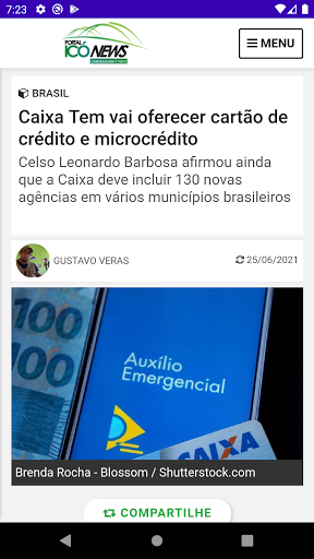 Portal Icó News Screen 2
