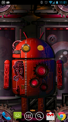 Steampunk Droid Fear Lab LWPのおすすめ画像5