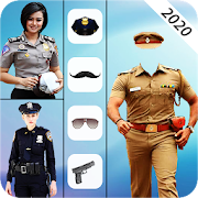 police photo suits 2020:Men women cop  photo frame