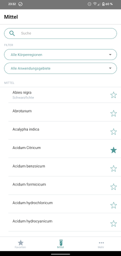 Android application Homöopathie App 3.0 screenshort