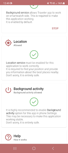 Traveler - City Guide Screen 2