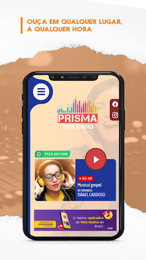 Android application Prisma Web Rádio screenshort
