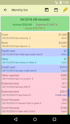 Daily Money+ Screen 2