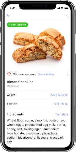 Android application FoodFilter - Estonia screenshort