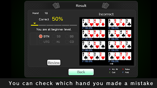 PLO Preflop Trainer Screen 3