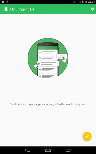 Screenshot of My Shopping List - to do list