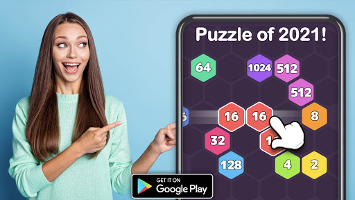2048 Hexagon-Number Merge Game apkpoly screenshots 5
