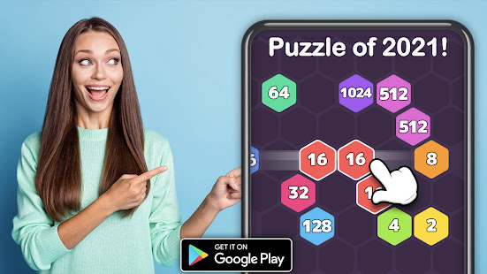 2048 Hexagon-Number Merge Game screenshots 5
