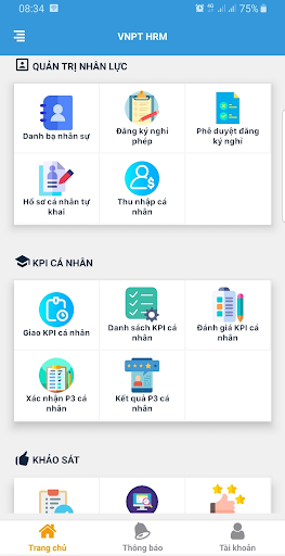 HRM VNPT Screen 2