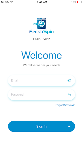 FreshSpin Driver Screen 2
