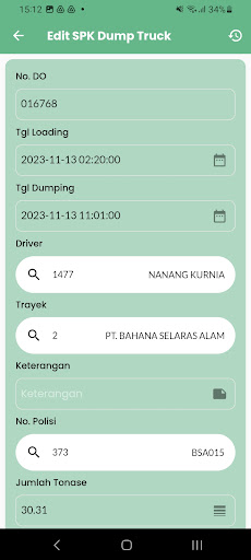 Agung Logistics Dump Truck Screen 3