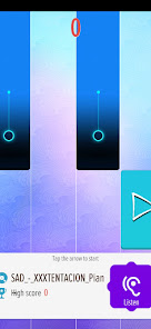 Captura de Pantalla 3 XXXTentacion : Piano Tiles Ru android