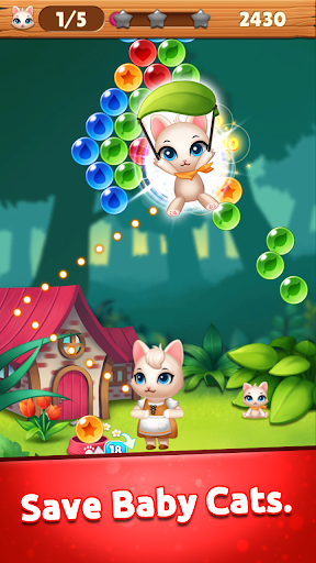 Android application Bubble Cats: Puzzle Mania screenshort