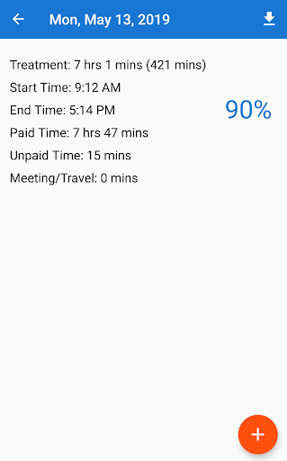 Therapy Productivity Calculato Screen 2