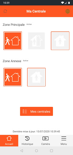 Android application SurTec Appli screenshort