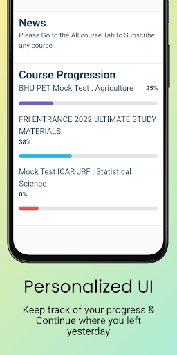 Krishi Pathshala Learners’ App Screen 2