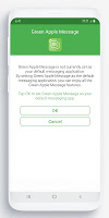 screenshot of Green Apple Message