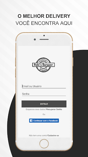 Android application Robi's Burguer screenshort