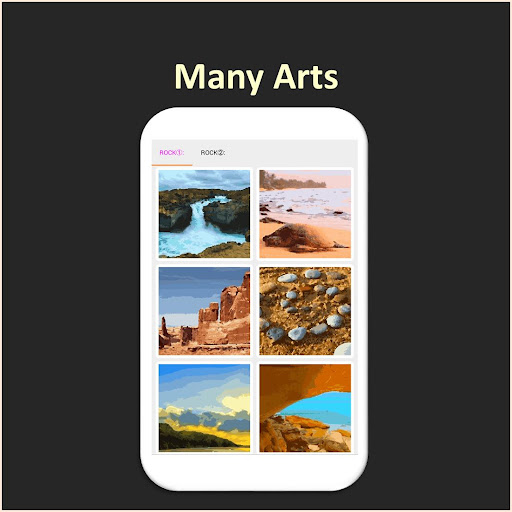 Android application Color by Number - rock screenshort