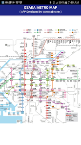 Osaka Metro Map LITE 1.000 APK + Mod (Unlimited money) untuk android