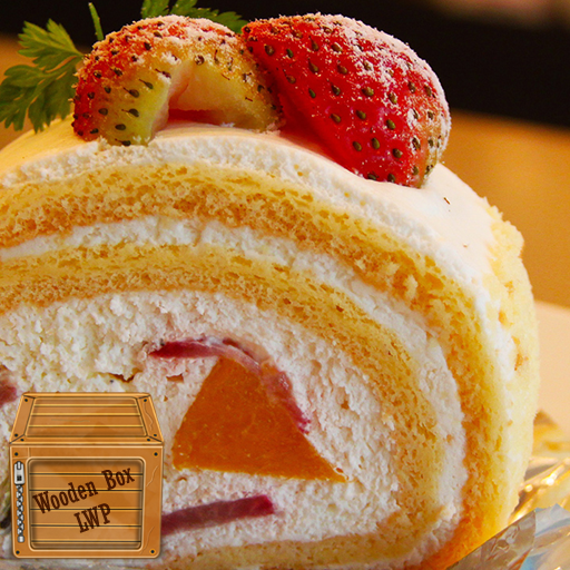 strawberry cake wallpaper logo