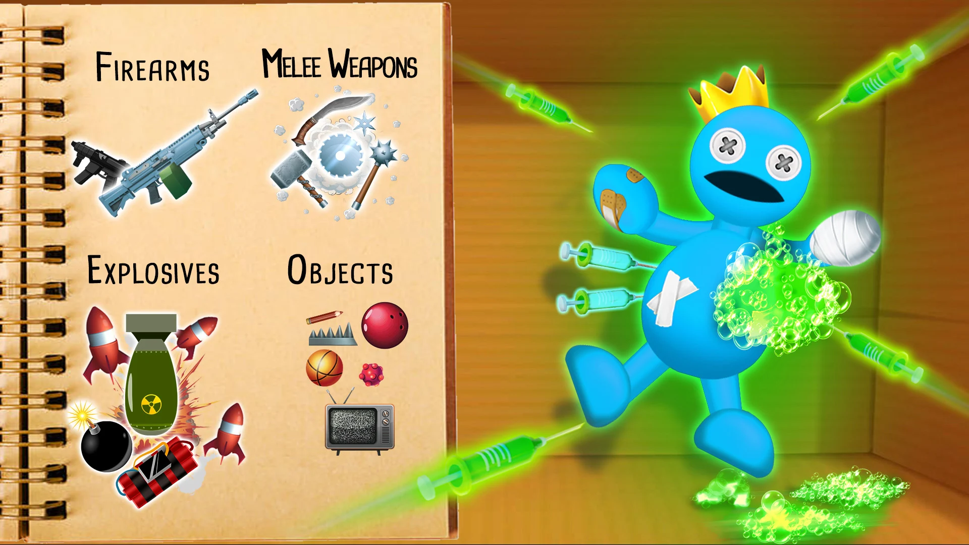 Kick The Rainbow Friends MOD APK Game Play