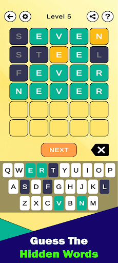Android application Word Guess - Guess Hidden Word screenshort