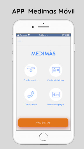 Android application Medimas Movil screenshort
