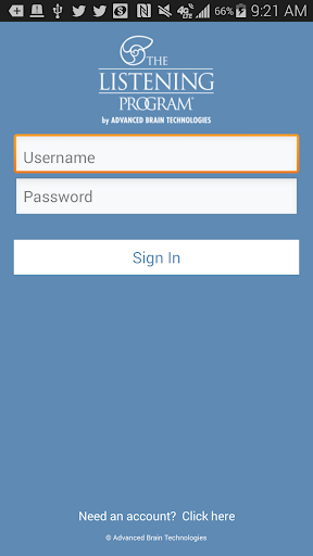Android application The Listening Program Mobile screenshort