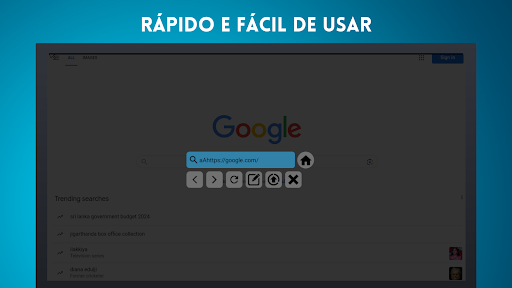 Visualização do aplicativo