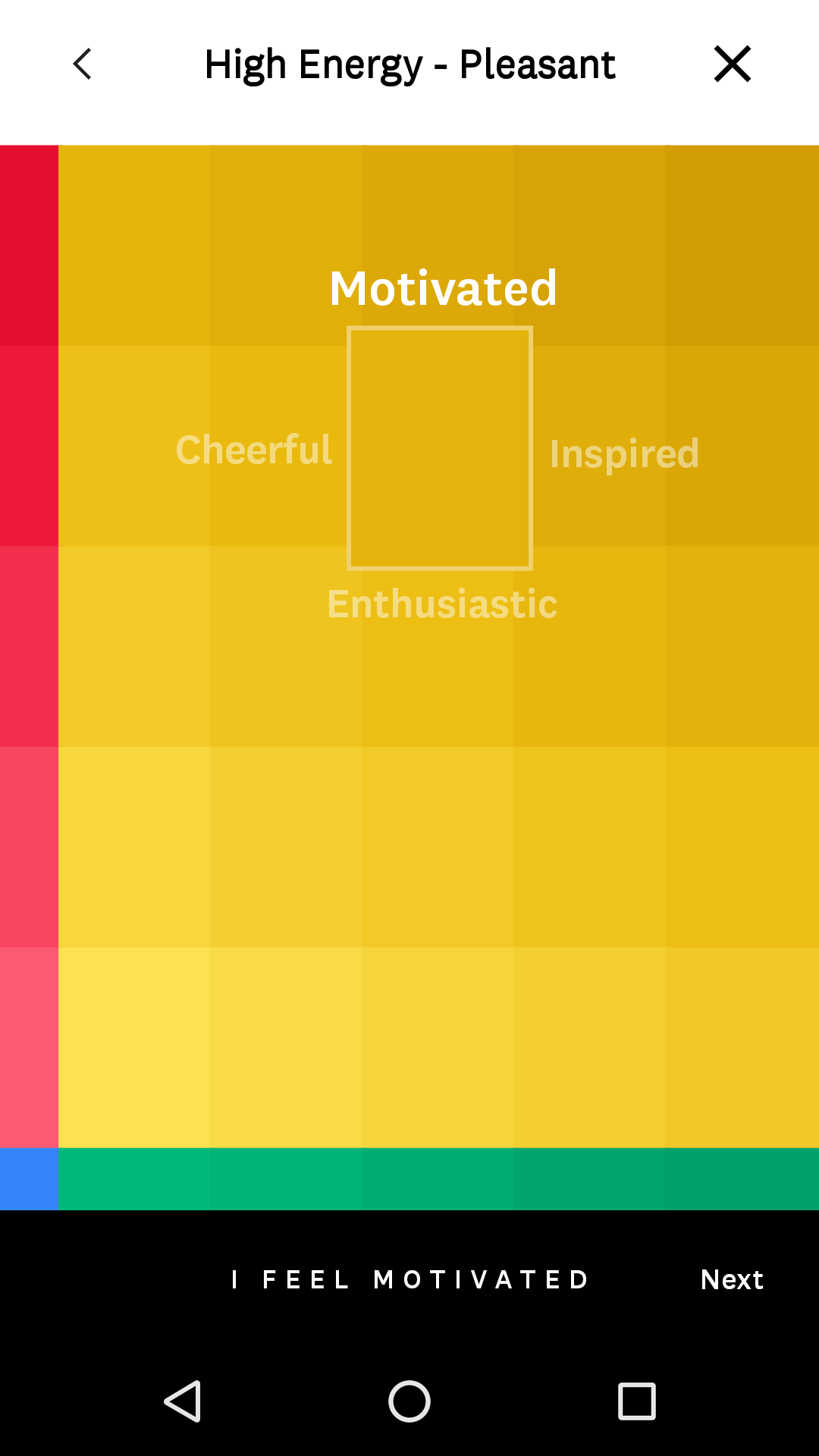 Android application Mood Meter screenshort